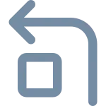 Turn Left SVG Icon